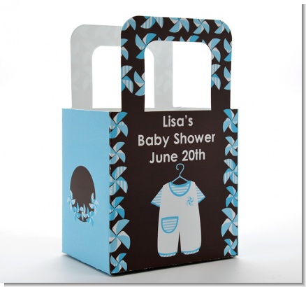 Little Boy Outfit - Personalized Baby Shower Favor Boxes