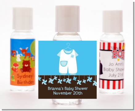Little Boy Outfit - Personalized Baby Shower Hand Sanitizers Favors