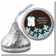 Little Boy Outfit - Hershey Kiss Baby Shower Sticker Labels thumbnail