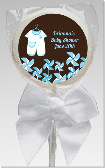 Little Boy Outfit - Personalized Baby Shower Lollipop Favors