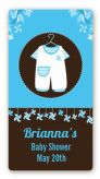 Little Boy Outfit - Custom Rectangle Baby Shower Sticker/Labels