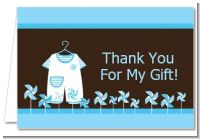 Little Boy Outfit - Baby Shower Thank You Cards