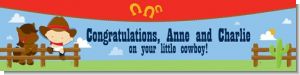 Little Cowboy - Personalized Baby Shower Banners