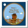 Little Cowboy Horse - Personalized Birthday Party Card Stock Favor Tags thumbnail