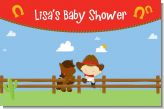 Little Cowboy - Personalized Baby Shower Placemats