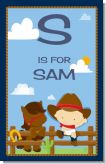 Little Cowboy - Personalized Baby Shower Nursery Wall Art