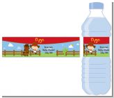 Little Cowboy - Personalized Baby Shower Water Bottle Labels