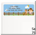 Little Cowgirl - Birthday Party Return Address Labels thumbnail