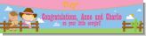 Little Cowgirl - Personalized Baby Shower Banners