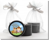 Little Cowgirl - Birthday Party Black Candle Tin Favors