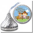 Little Cowgirl - Hershey Kiss Baby Shower Sticker Labels thumbnail
