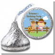 Little Cowgirl - Hershey Kiss Birthday Party Sticker Labels thumbnail