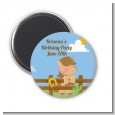 Little Cowgirl Horse - Personalized Birthday Party Magnet Favors thumbnail