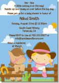 Little Cowgirl - Baby Shower Invitations