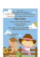 Little Cowgirl - Baby Shower Petite Invitations thumbnail