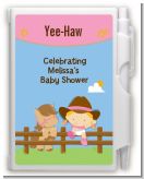 Little Cowgirl - Baby Shower Personalized Notebook Favor