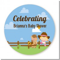 Little Cowgirl - Personalized Baby Shower Table Confetti