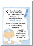 Little Doctor On The Way - Baby Shower Petite Invitations