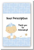 Little Doctor On The Way - Custom Large Rectangle Baby Shower Sticker/Labels