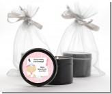 Little Girl Doctor On The Way - Baby Shower Black Candle Tin Favors