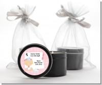 Little Girl Doctor On The Way - Baby Shower Black Candle Tin Favors