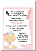 Little Girl Doctor On The Way - Baby Shower Petite Invitations