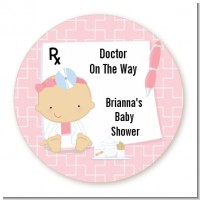 Little Girl Doctor On The Way - Personalized Baby Shower Table Confetti