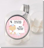 Little Girl Doctor On The Way - Personalized Baby Shower Candy Jar