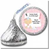 Little Girl Doctor On The Way - Hershey Kiss Baby Shower Sticker Labels