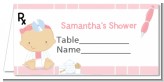 Little Girl Doctor On The Way - Personalized Baby Shower Place Cards