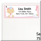 Little Girl Doctor On The Way - Baby Shower Return Address Labels