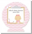 Little Girl Nurse On The Way - Personalized Baby Shower Centerpiece Stand thumbnail