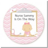 Little Girl Nurse On The Way - Personalized Baby Shower Table Confetti