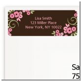 Little Girl Outfit - Baby Shower Return Address Labels