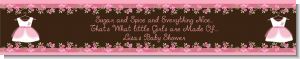 Little Girl Outfit - Personalized Baby Shower Banners