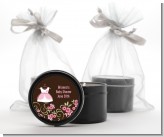 Little Girl Outfit - Baby Shower Black Candle Tin Favors