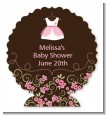 Little Girl Outfit - Personalized Baby Shower Centerpiece Stand thumbnail