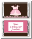 Little Girl Outfit - Personalized Baby Shower Mini Candy Bar Wrappers