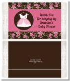 Little Girl Outfit - Personalized Popcorn Wrapper Baby Shower Favors