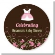 Little Girl Outfit - Personalized Baby Shower Table Confetti thumbnail