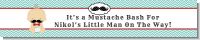 Little Man Mustache - Personalized Baby Shower Banners