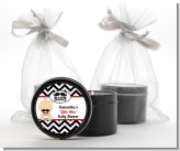 Little Man Mustache Black/Grey - Baby Shower Black Candle Tin Favors