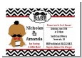 Little Man Mustache Black/Grey - Baby Shower Petite Invitations thumbnail