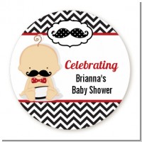 Little Man Mustache Black/Grey - Personalized Baby Shower Table Confetti