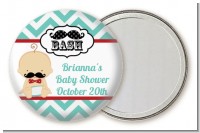 Little Man Mustache - Personalized Baby Shower Pocket Mirror Favors