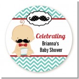 Little Man Mustache - Personalized Baby Shower Table Confetti