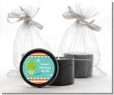 Little Monster - Baby Shower Black Candle Tin Favors
