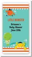 Little Monster - Custom Rectangle Baby Shower Sticker/Labels
