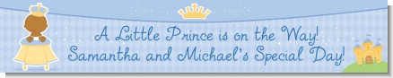 Little Prince African American - Personalized Baby Shower Banners