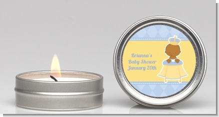 Little Prince African American - Baby Shower Candle Favors